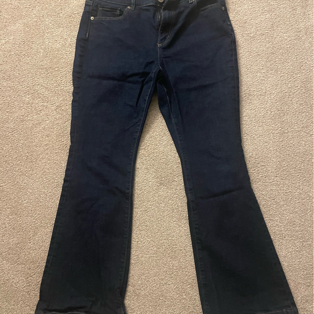 Loft Petite Bootcut Dark wash jeans